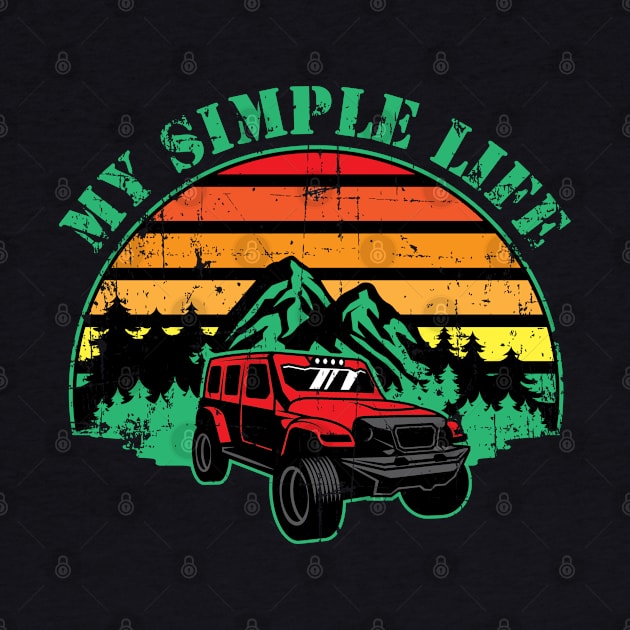 My Simple Life Unisex Camping Retro by MimimaStore